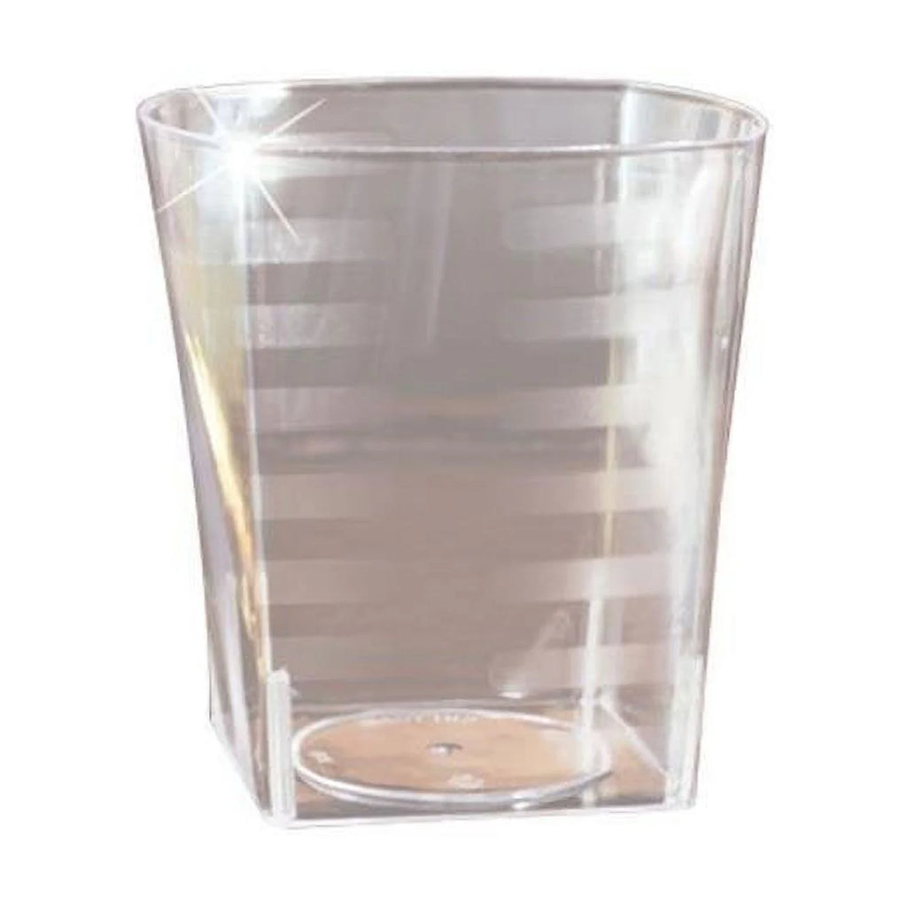 EMI Yoshi EMI-ST9 9 Oz Clear Plastic Rocks Square Clear Plastic Tumbler - Pack of 168