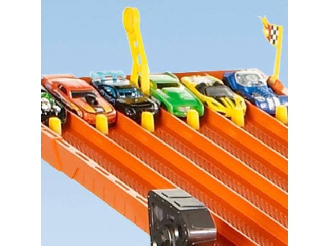 Hot Wheels - Super 6-Lane Raceway Track Set - Orange