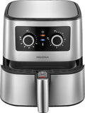 Insignia - 5-Qt. Analog Air Fryer - Stainless Steel
