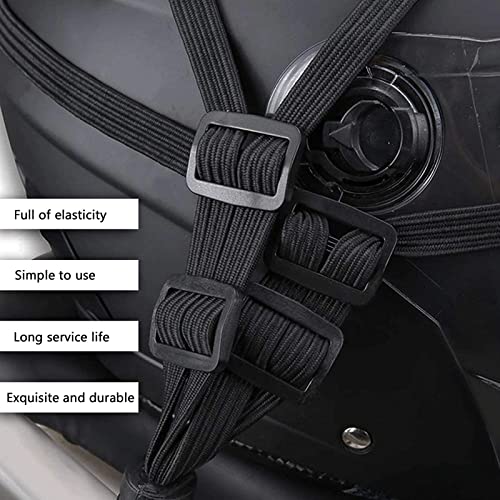 Luggage tensioner Helmet Luggage Strapping Rope Bicycle Tension Belt with Hook Elastic Luggage Belt Motorcycle Luggage Lashings Strap Tab Gear Rear Bag