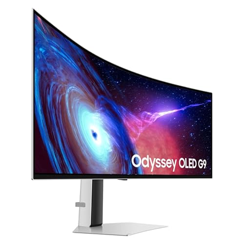 Samsung 49 Odyssey OLED (G93SC) Series Curved Gaming Monitor w QD-OLED, 240Hz, 0.03ms, DQHD, G-Sync Compatible, AMD FreeSync Premium Pro,Height Adjustable Stand,3 Yr Warranty,LS49CG932SNXZA