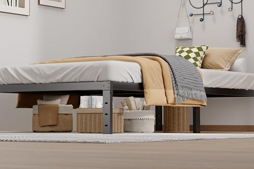 Metal Bed Frame Full Size - 14 Inch Heavy-Duty Full Platform Bed Frame No Box Spring Needed, Easy Assembly, Noise-Free, Sturdy Mattress Foundation, Underbed Storage Space