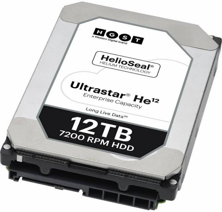 HGST Ultrastar He12 HUH721212ALE600 12TB SATA 3.5x22 Internal Hard Drive