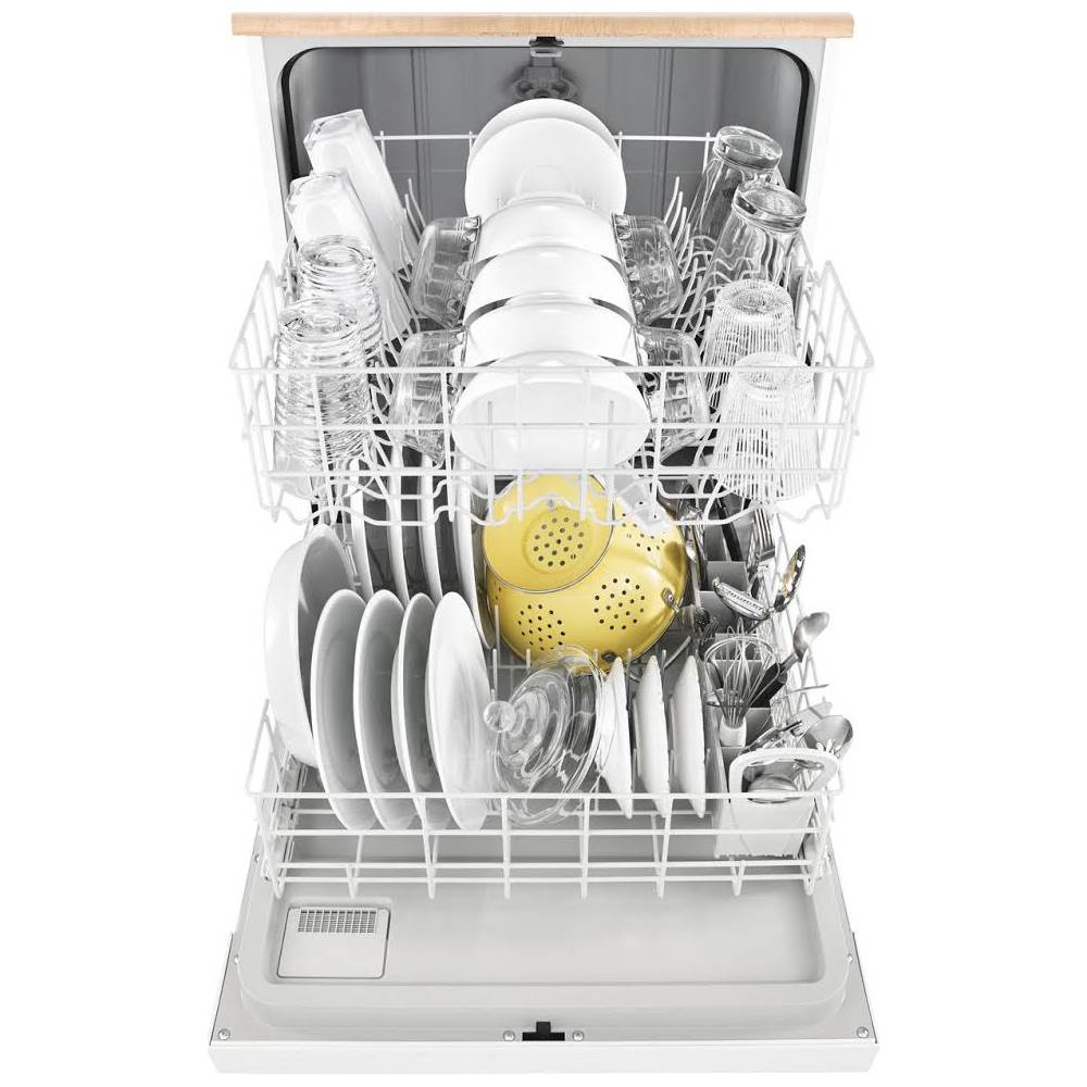 Whirlpool - 24 Front Control Tall Tub Portable Dishwasher - White