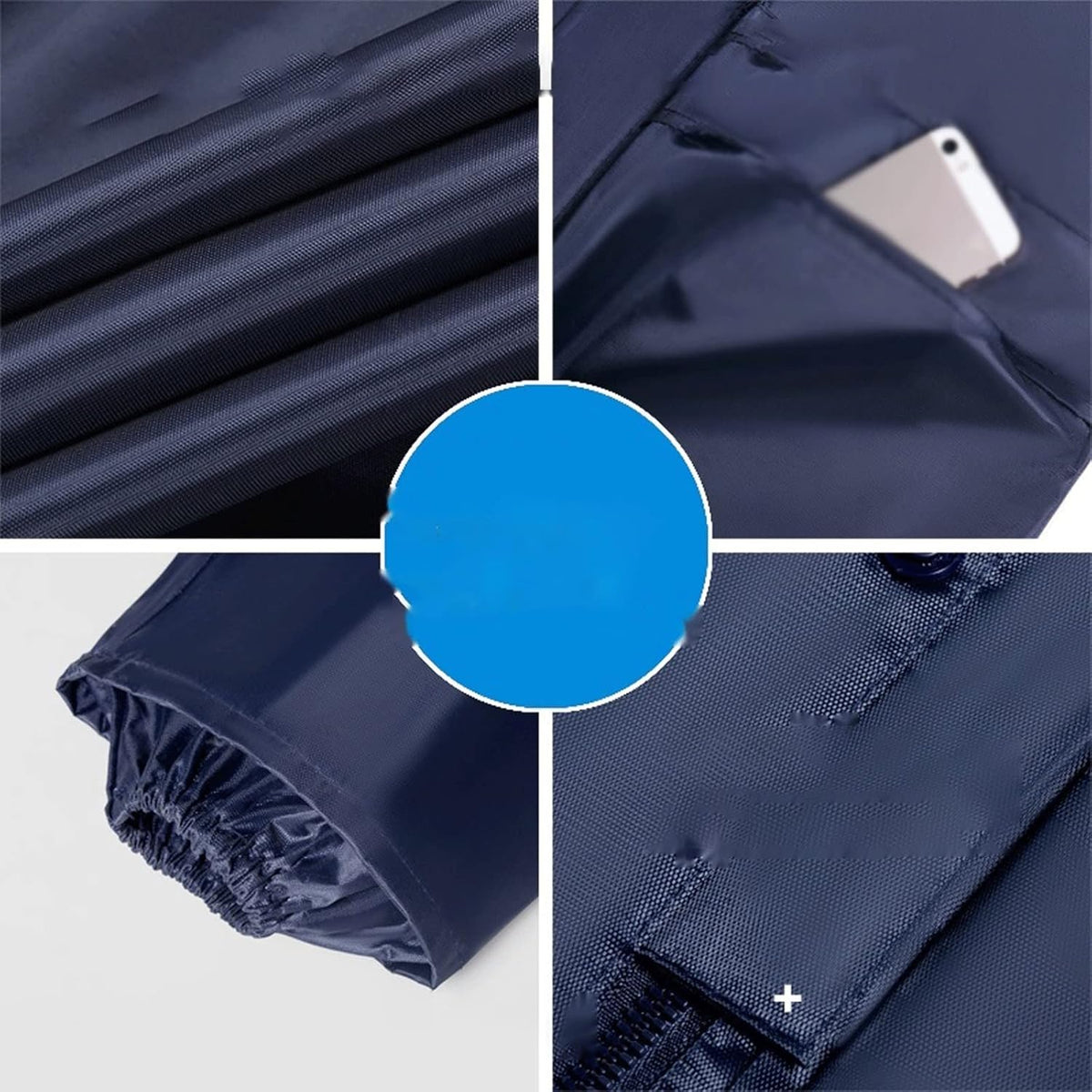 Rain Ponchos Raincoat Rain Pants Suit Men and Women Split Double-Layer Thickened Body Electric Motorcycle Take-Out Riding Rainwater