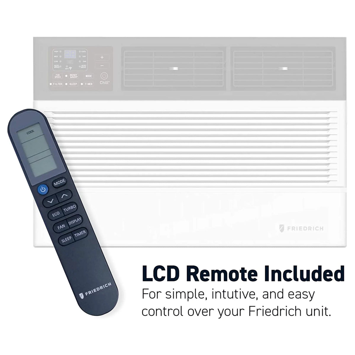 Friedrich Chill Premier Wi-Fi Controlled Air Conditioner Window Unit, White