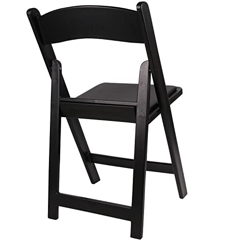 BTEXPERT Set of 4, Resin Folding Chair Vinyl Padded Seat Indoor Outdoor Lightweight Set for Home Event Party Picnic Kitchen Dining Church School Weddings