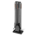 Pilgrim Hearth 5 Piece Iron Fireplace Tool Set Finish: Matte Black with Burnished Bronze Handles