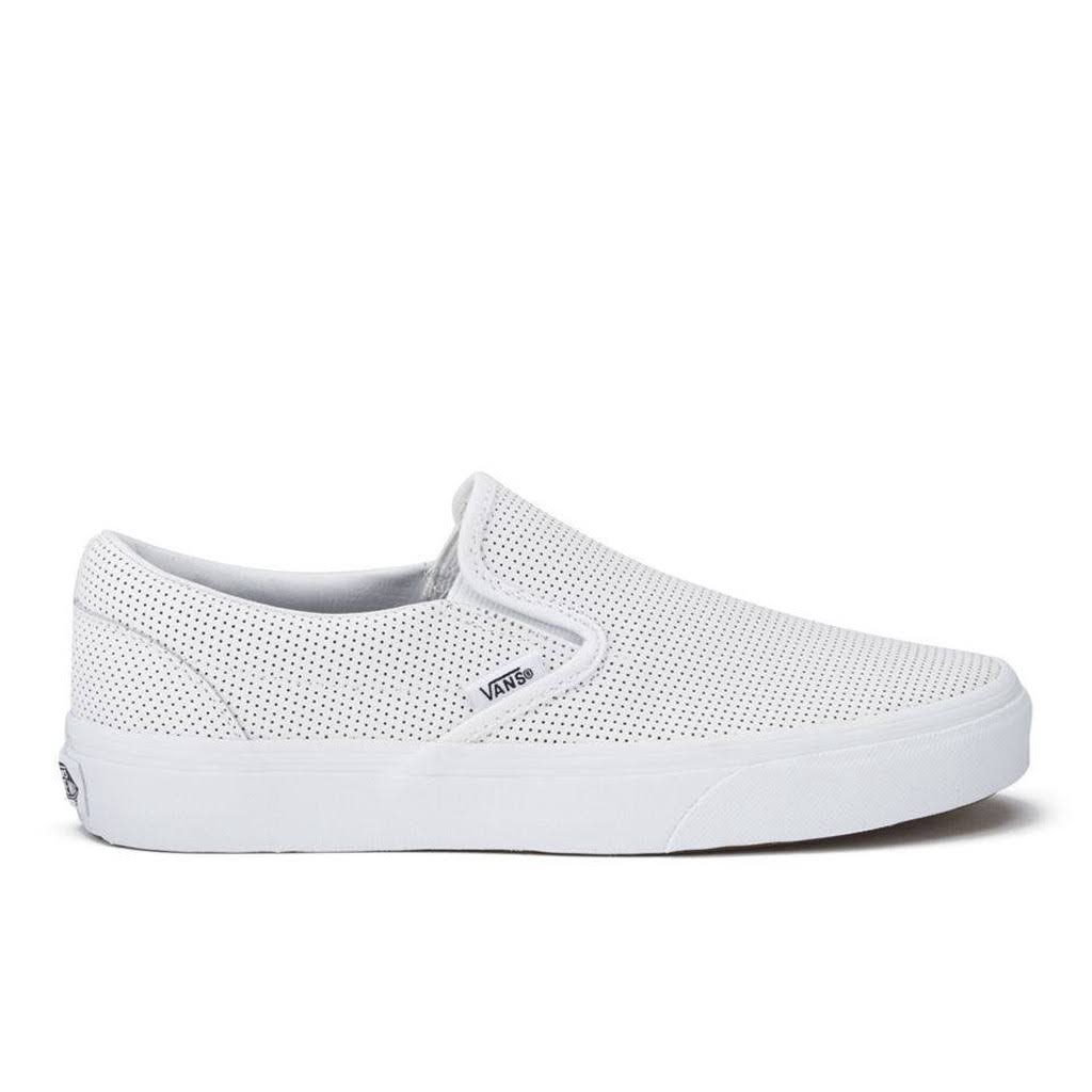 Vans Perf Leather Slip-On (White) 5.5