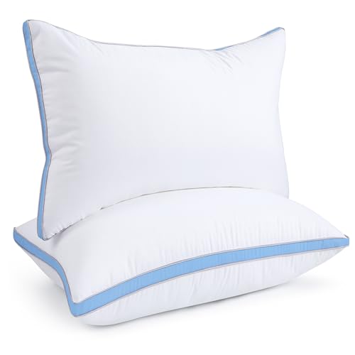 viewstar Bed Pillows King Size Set of 2, Hotel Quality, Down Alternative Big Pillow for Back, Stomach or Side Sleepers, Firm
