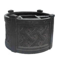 MPG 18 in. Dia Charcoal Cast Stone Mailbox Planter PF6122AC