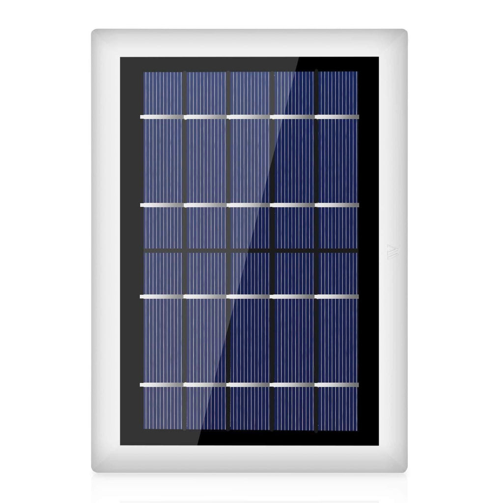 Ring Spotlight Cam Battery with Solar Panel Bundle 1-Pack White