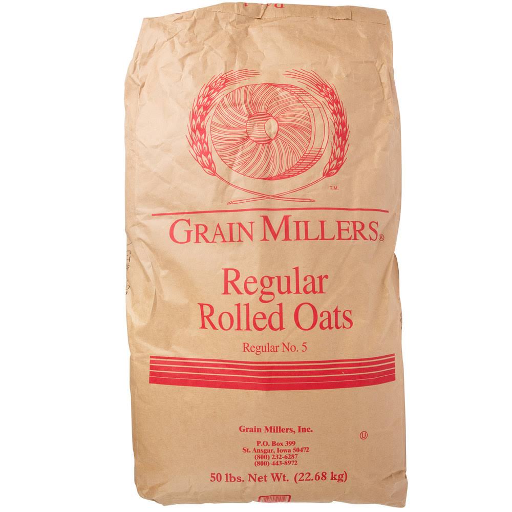 Grain Millers Regular Rolled Oats - 50 lb bag