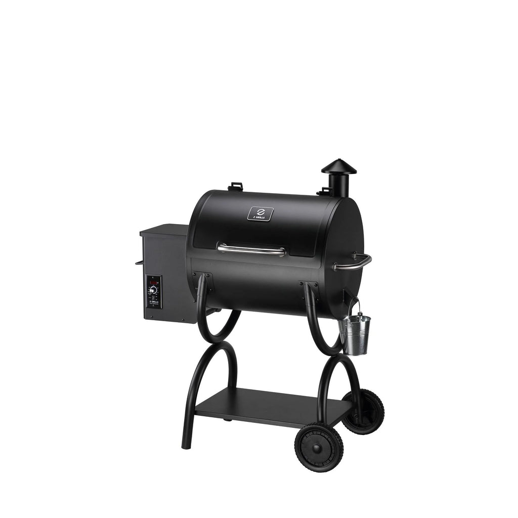 Z Grills ZPG-550A 590 Sq. in. Wood Pellet Grill and Smoker 7-in-1 BBQ in Black