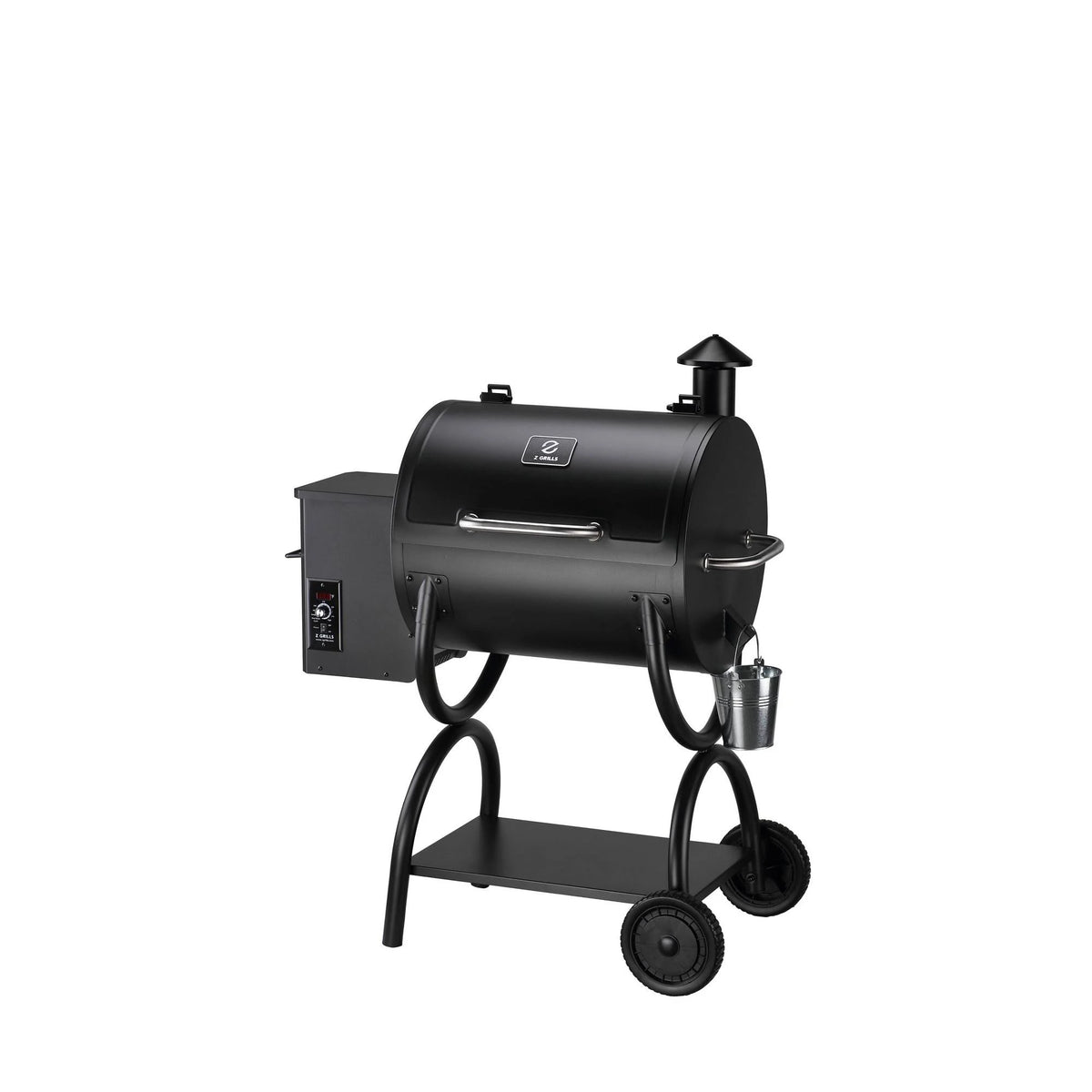 Z Grills ZPG-550A 590 Sq. in. Wood Pellet Grill and Smoker 7-in-1 BBQ in Black