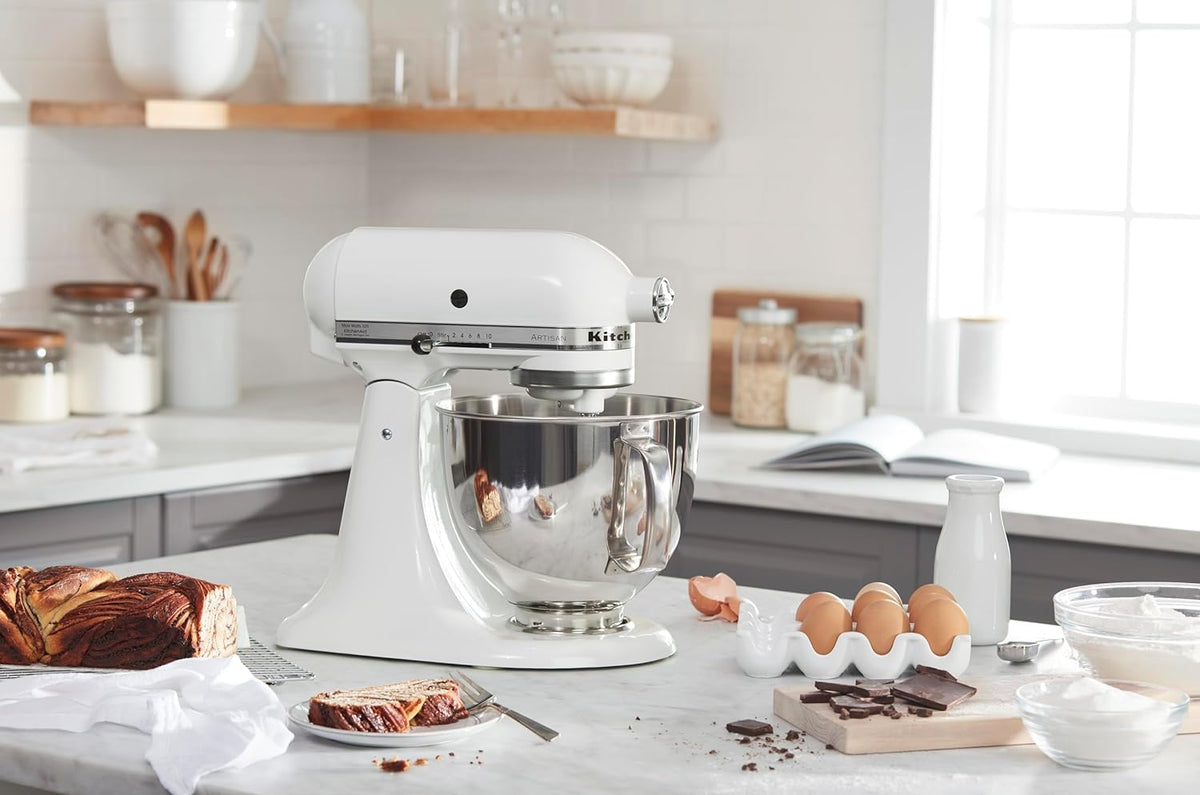 KitchenAid Artisan Series 5 Quart Tilt Head Stand Mixer with Pouring Shield KSM150PS, Cast Iron