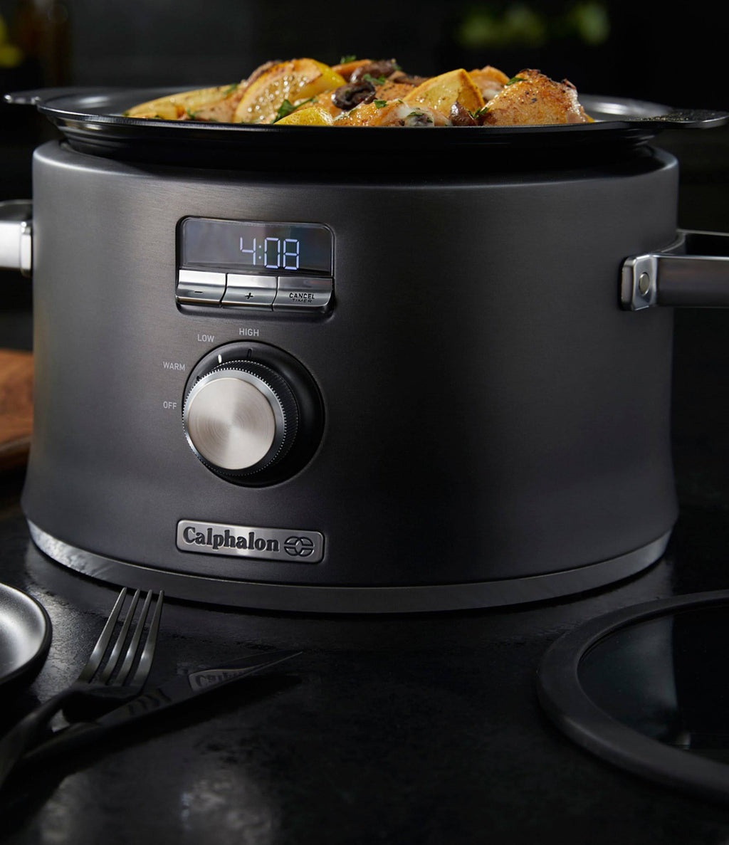 Calphalon Digital Saut Slow Cooker Dark Stainless Steel
