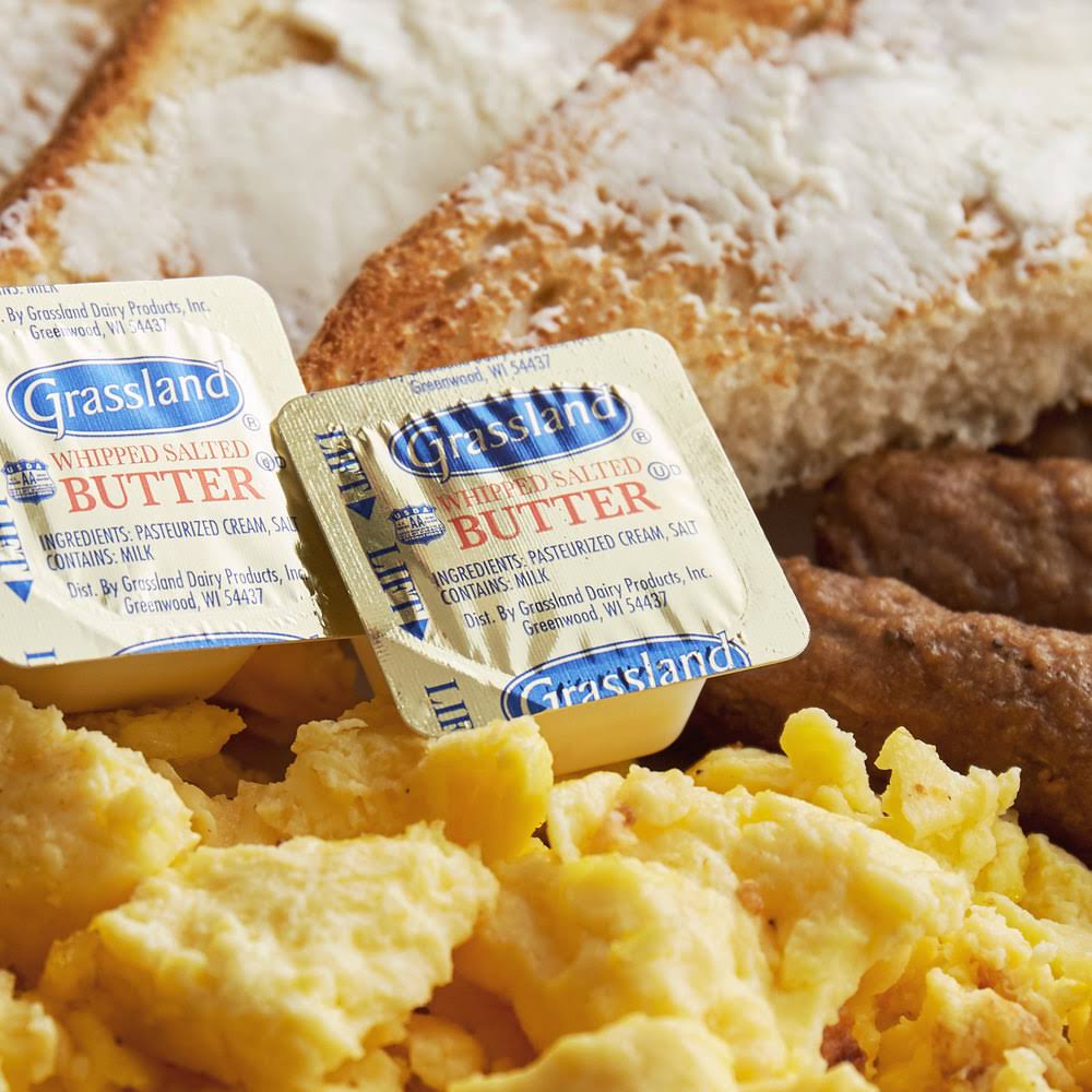 Grassland 5 Gram whipped salted Butter Portion Cups - 720/Case