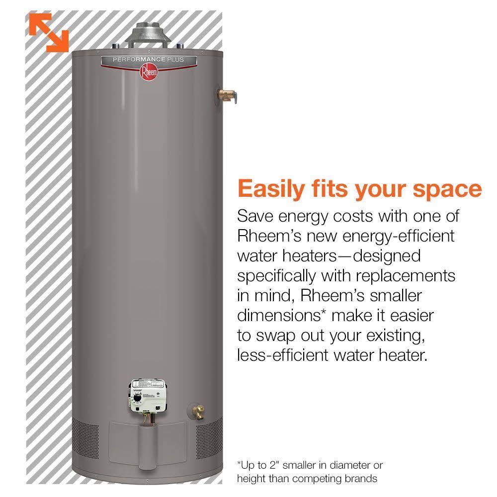 Rheem Performance Manufactured Housing 40 gal. Tall 6 Year 34,000 BTU Natural