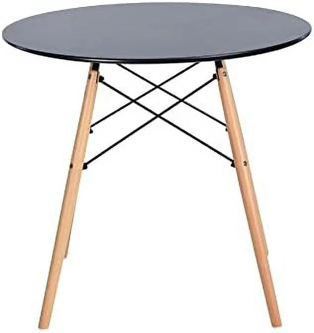 xrboomlife White Dining Table 31.5”u2013Small Round Modern Dining Room Table Kitchen Table Coffee Table - for 2 to 4 People