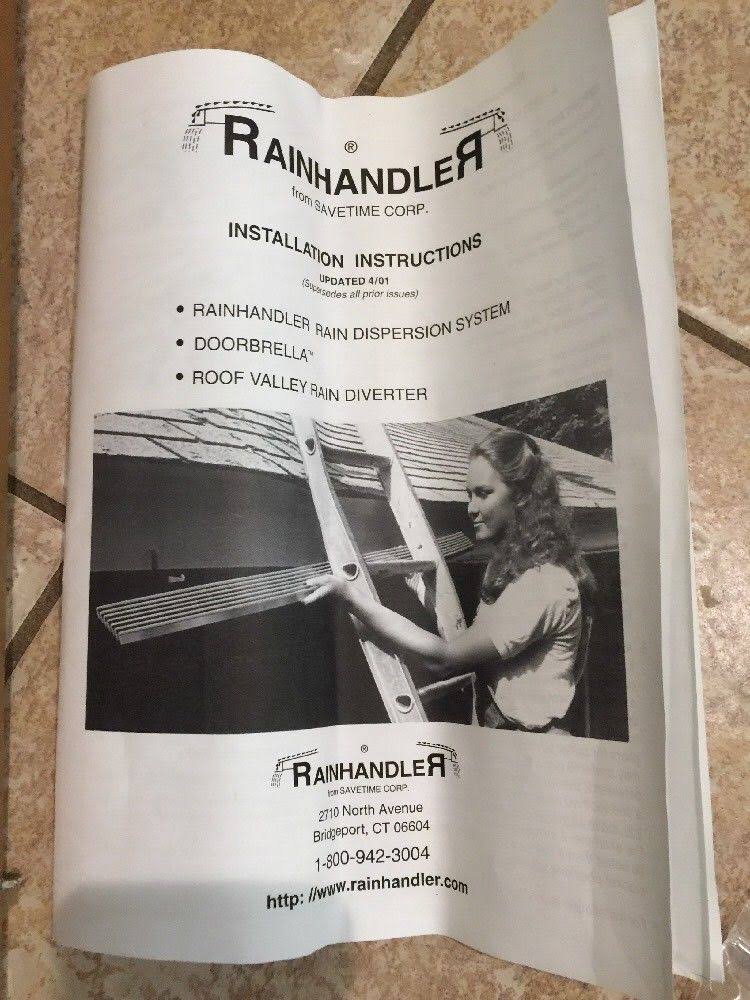 Rainhandler Gutter Replacement 3X 5 ft. Self Cleaning Aluminum White