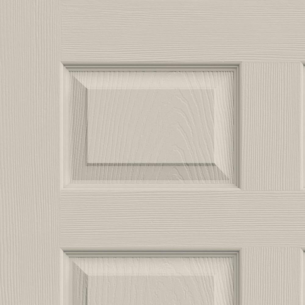 JELD-WEN 18 in. x 80 in. Colonist Primed Textured Molded Composite MDF Closet Bi-Fold Door 5527