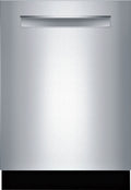 Bosch - 800 Series 24 Top Control Built-In Dishwasher with CrystalDry, Stainless Steel Tub, 3rd Rack, 42 dBa - Stainless steel
