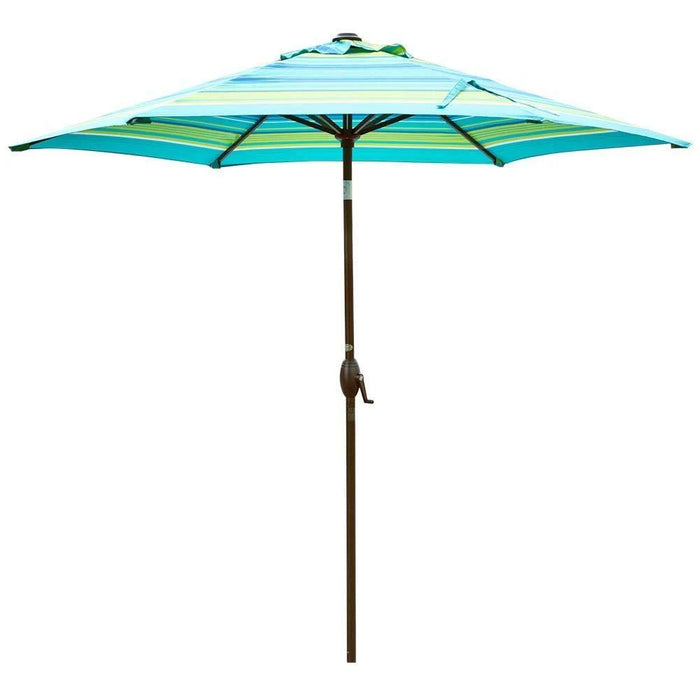 Turquoise patio umbrella