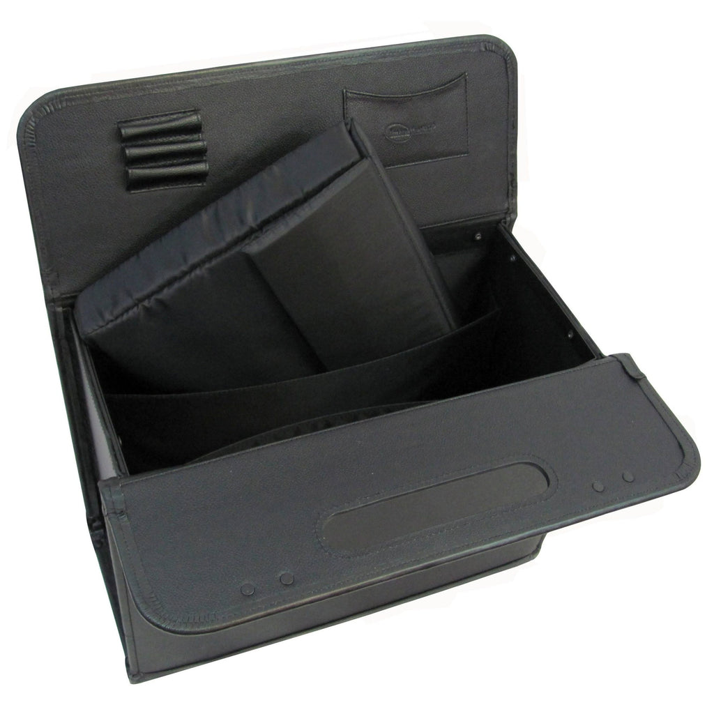 Amerileather Black Leather Pilot Case