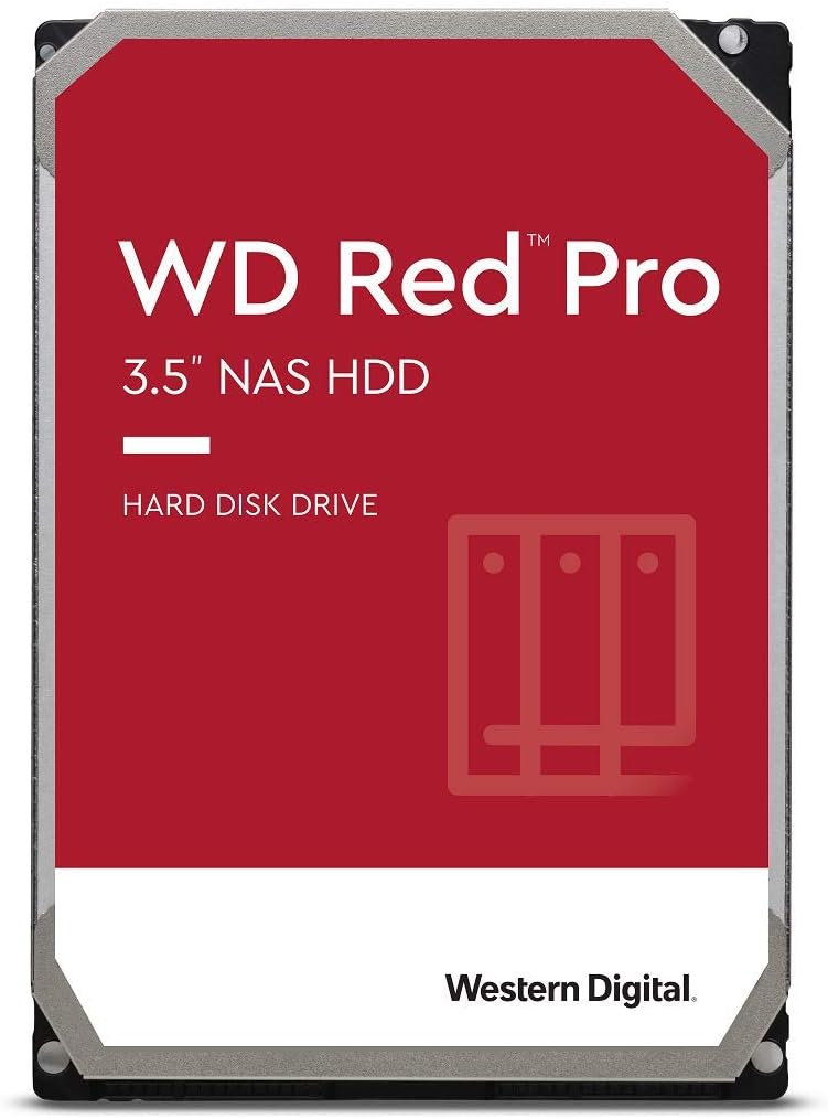 Western Digital 4TB WD Red Pro NAS Internal Hard Drive HDD - 7200 RPM, SATA 6 Gb/s, CMR, 256 MB Cache, 3.5 - WD4003FFBX