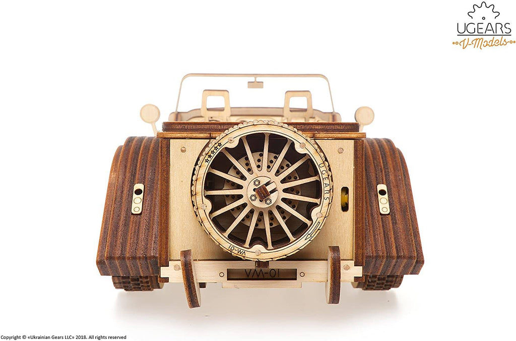 UGears Mechanical Models Roadster VM-01 3-D Wooden Puzzle