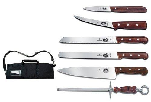 Victorinox Fibrox Black Natural 7 Piece Pro Competition BBQ Set