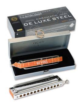 SEYDEL Chromatic Deluxe Steel Solo Harmonica Low F