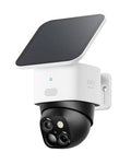 eufy Security SoloCam S340, Solar Security Cameras Wireless Outdoor, Cameras for Home Security, 360?? Pan & Tilt Surveillance, No Blind Spots, 2.4 GHz Wi-Fi, No Monthly Fee, HomeBase S380 Compatible