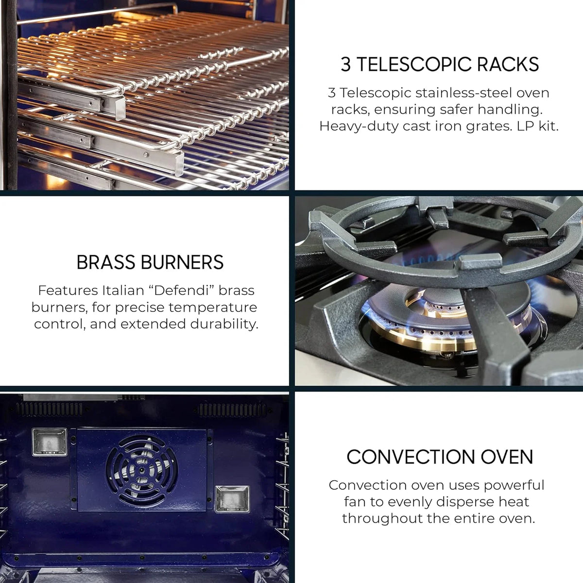 Capriasca - Titanium Professional 36 Freestanding Gas Range