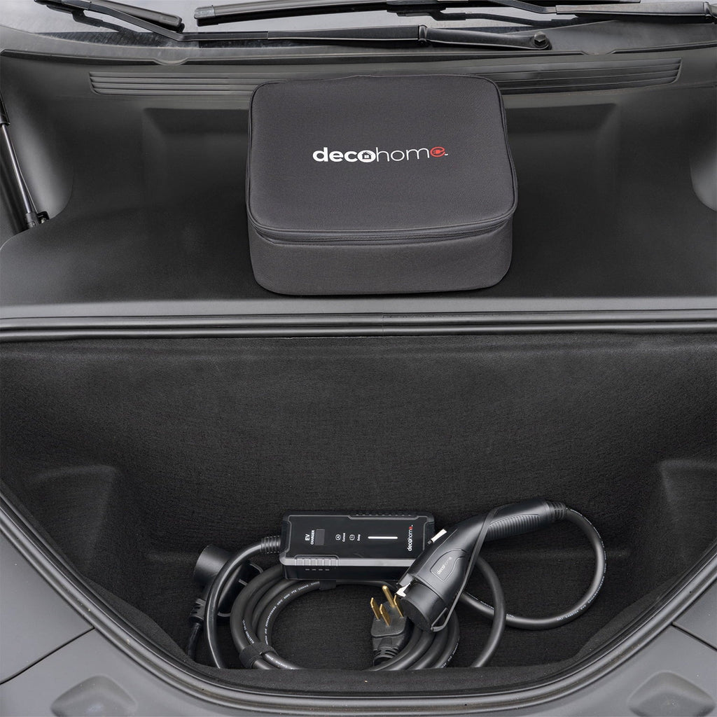 Deco Home Level 1 & 2 32A 240V Portable EV Charger, NEMA 14-50 and 5-15 Plugs, 20FT SAE J1172 Charging Cable, Tesla Adapter