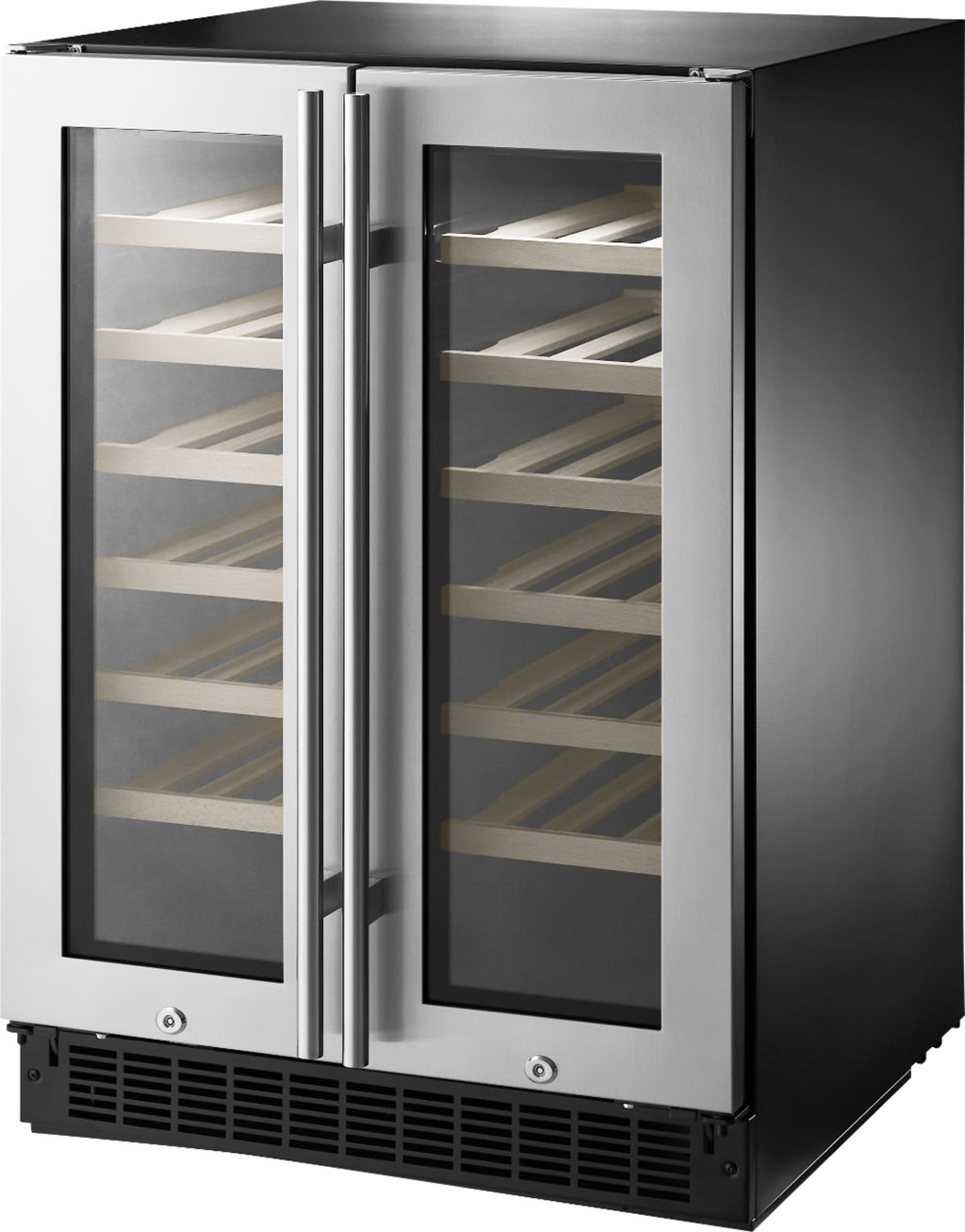 Insignia? - Dual Zone Wine and Beverage Cooler with Glass Doors - Stainless Steel