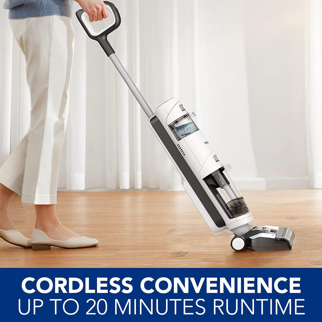 Tineco iFLOOR 3 Breeze Complete Wet Dry Vacuum Cordless Floor Cleaner and Mop One-Step Cleaning for Hard Floors