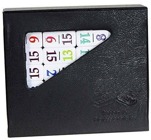 Dominoes Professional Numbered Double 15 Set with Color-Coded Numbers