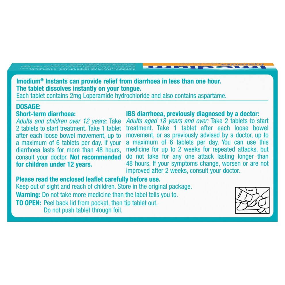 Imodium Instants 12s