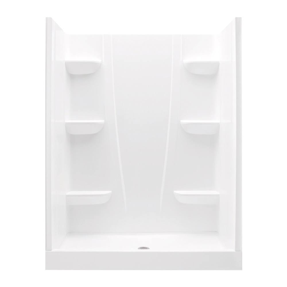 Aquatic 6034CS-AW A2 34 in. x 60 in. x 76 in. Shower Stall in White