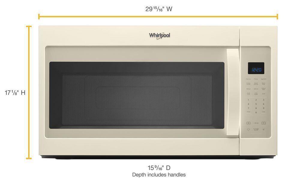 Whirlpool WMH32519HT - 1.9 Cu. ft. Capacity Steam Microwave with Sensor Cooking
