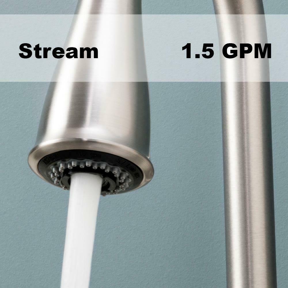 Moen Kaden Single-Handle Pull-Down Sprayer Kitchen Faucet Stainless