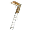 Werner 8 ft. - 10 ft., 25 in. x 54 in. Aluminum Attic Ladder with 375 lb. Maximum Load AH2510B