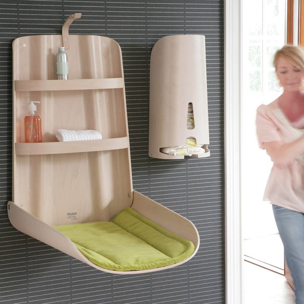 by Bo Design - Wall Mounted Changing Table - Natural - Natural