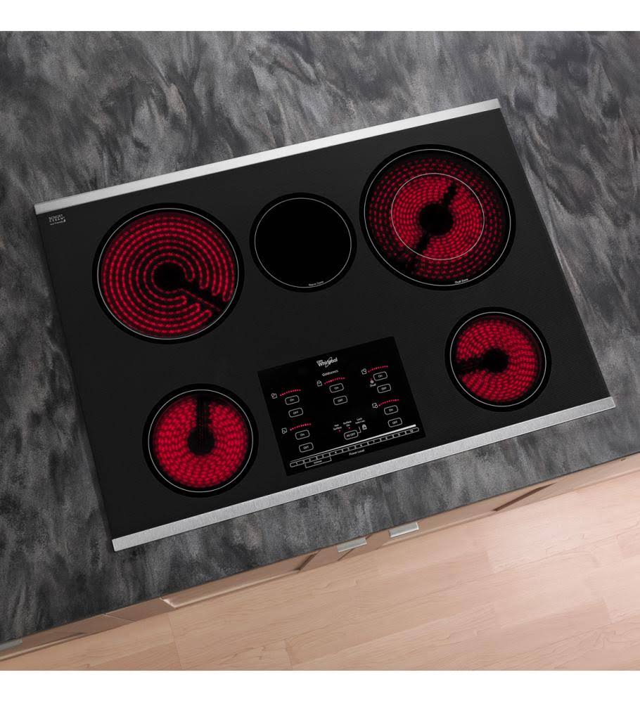 Whirlpool Gold 30x22 Electric Cooktop-Black-G9CE3065XB