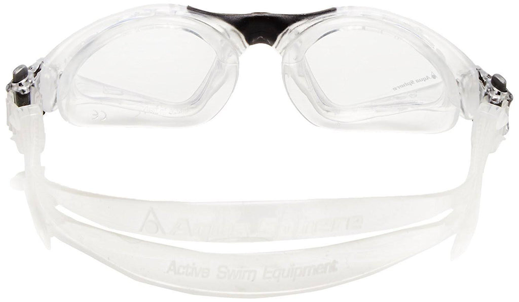 Aqua Sphere Kayenne Goggle with Clear Lens, Clear/Black, Regular