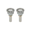 Elkay LK99 Deluxe 3.5x22 Drain Type 304 Stainless Steel Rubber STRAINER Basket (2 Pack)