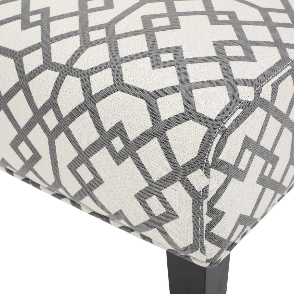 Set of 2 Kassi Accent Chair Geometric Patterned Gray - Christopher Knight Home