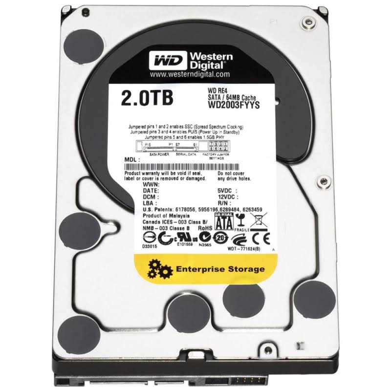 WD RE4 2TB 3.5-inch Enterprise SATA Hard Drive - Wd2003fyys
